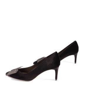 NEW MELYANN elis heeled pump in black velvet